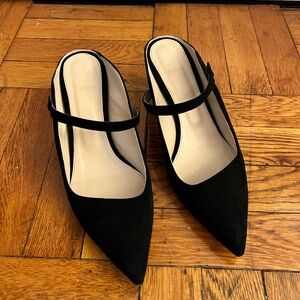 Theory Suede Slingback/Mary Jane Pumps